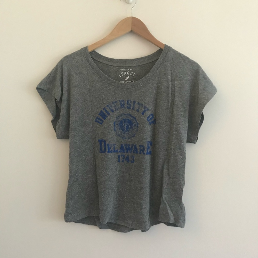 Comfy Original League Grey University of Delaware Tee